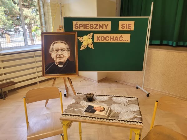 Obraz przedstawiający ks. Jana Twardowskiego