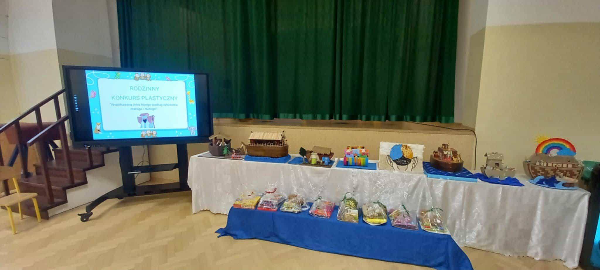 Prace wykonane przez dzieci z oddziału przedszkolnego biorące udział w konkursie