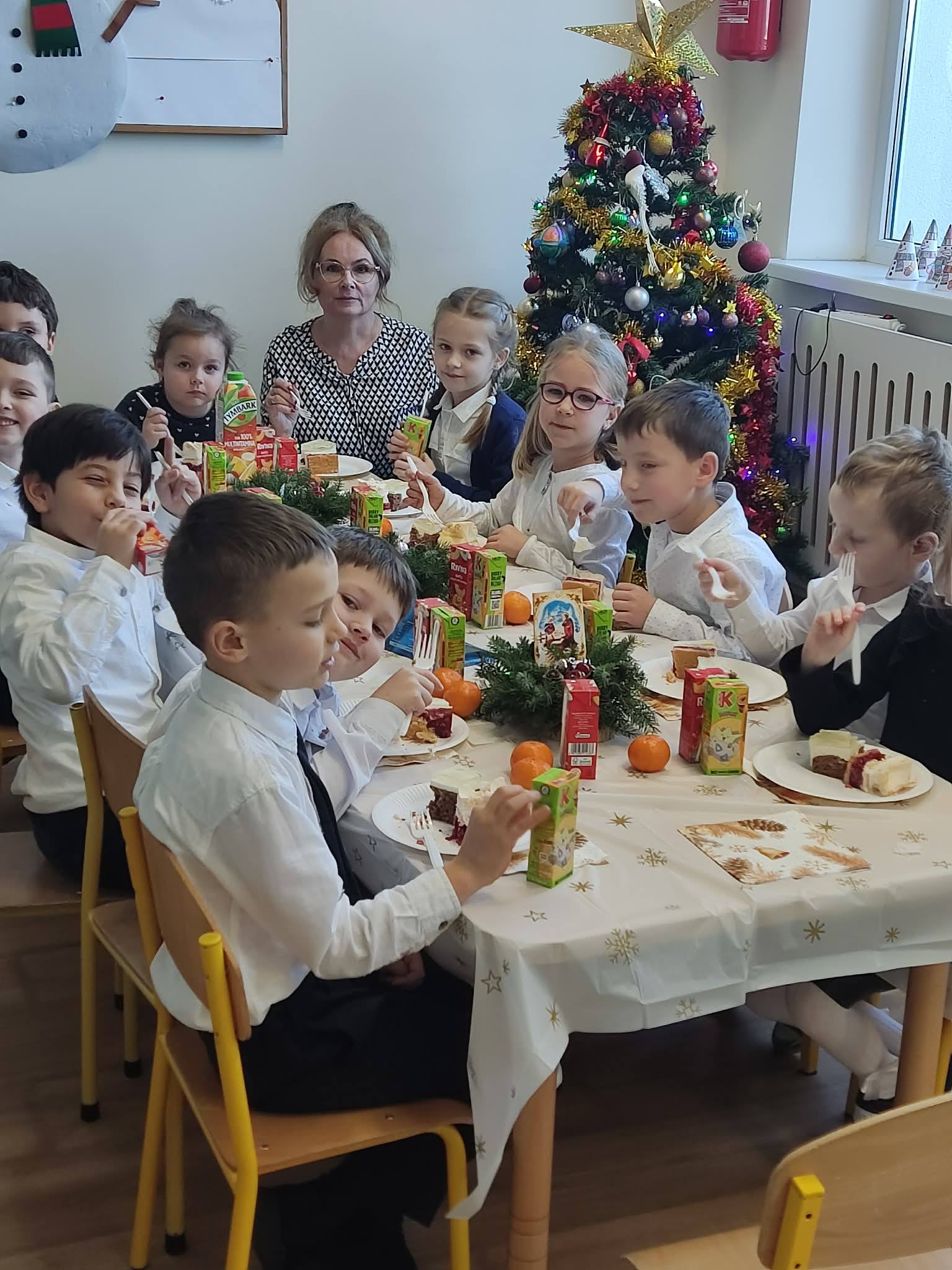 Wigilia klasowa u Biedroneczek
