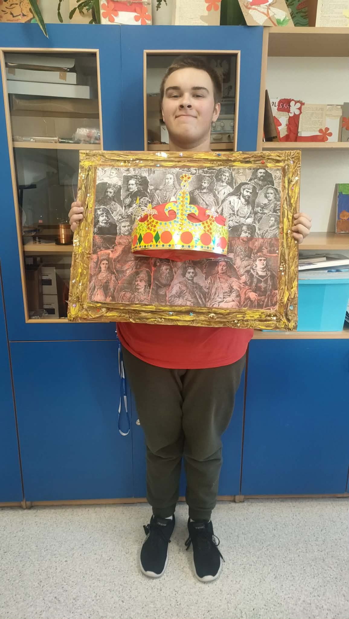 Zajęcie I miejsca przez ucznia szkoły w konkursie "Korona Królów"