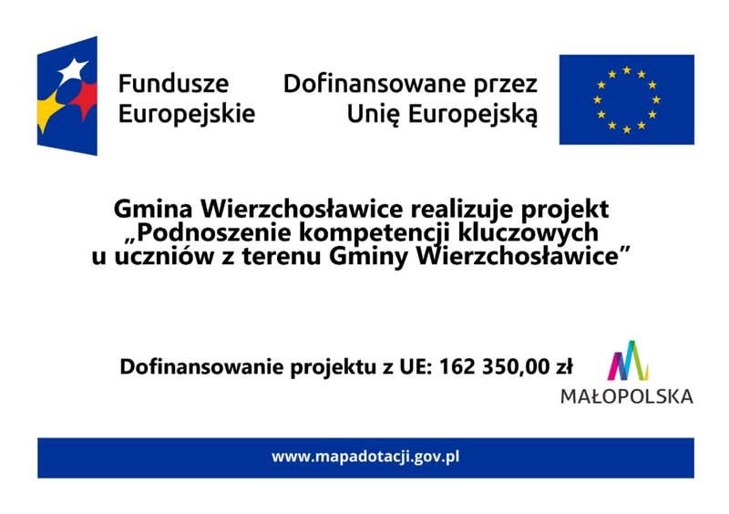 Projekt dla uczniów z Gminy Wierzchosławice