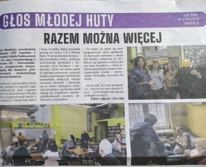 Razem można więcej, opis w gazecie o inicjatywie która odbyła się w szkole