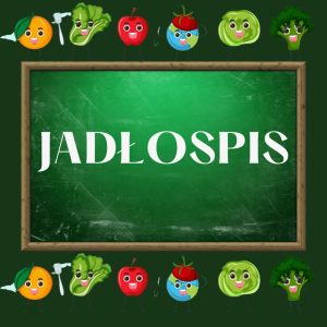 Tablica z napisem Jadłospis