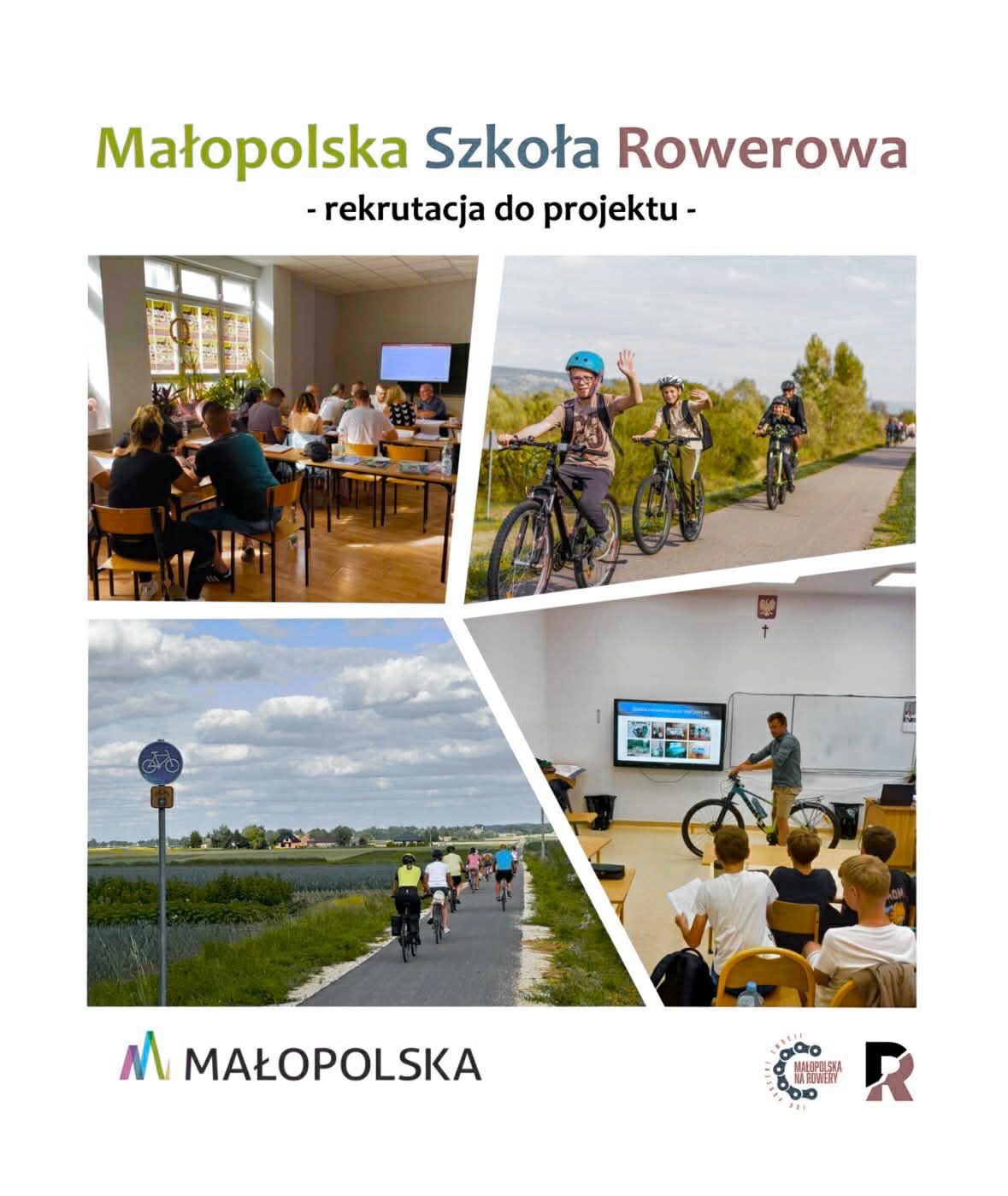 Plakat Małopolska Szkoła Rowerowa