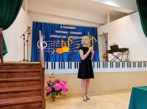 Przemówienie Pani Dyrektor na Festiwalu Piosenki