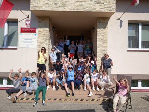 Uczniowie klas III - V na zielonej szkole w Jodłówce Tuchowskiej