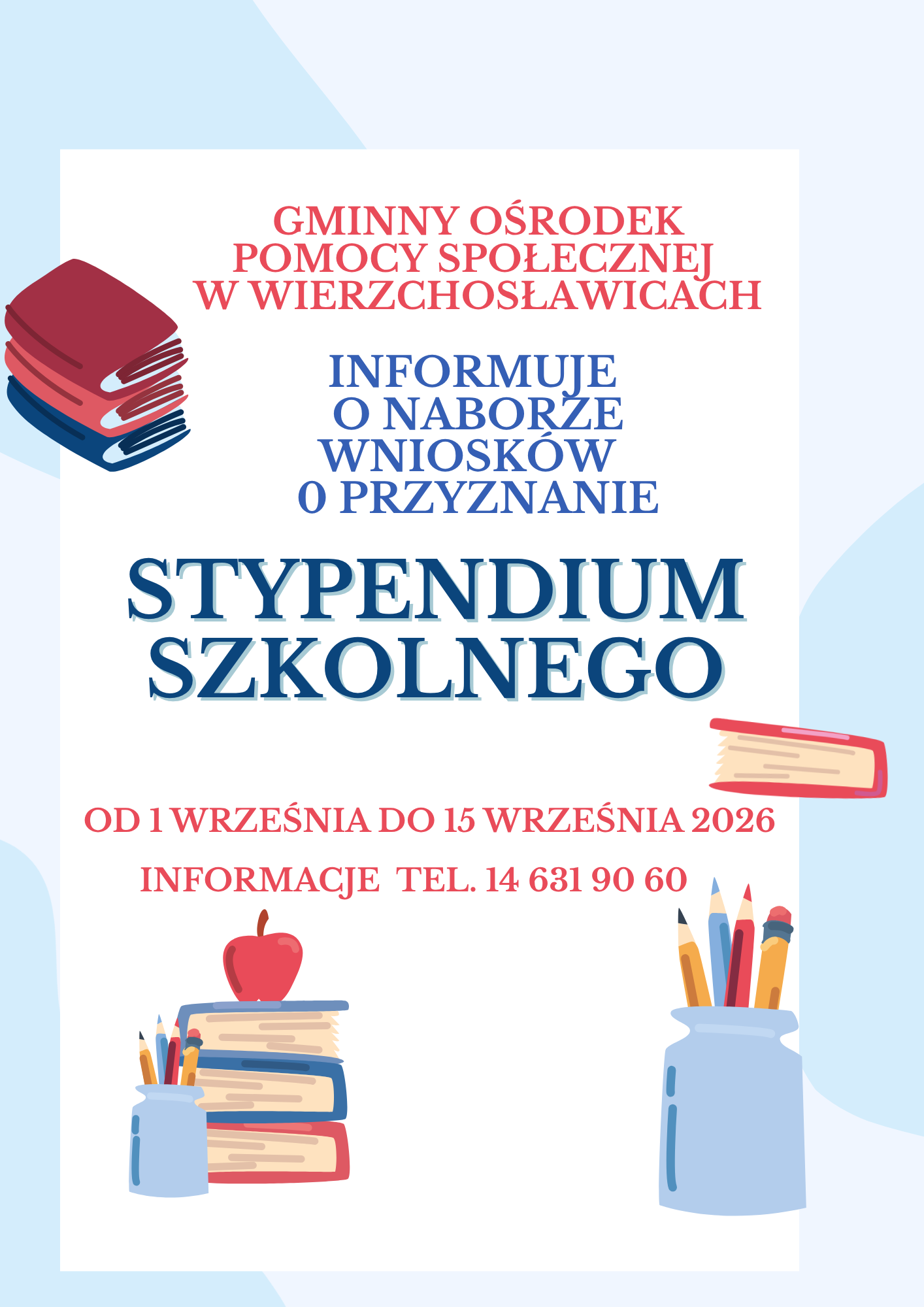 Plakat stypendium szkolne